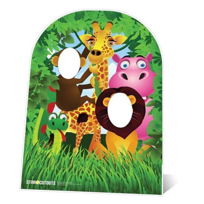 Jungle animal photo wall 1.2m