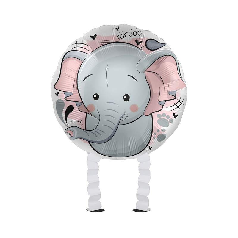 Mini elephant Airwalker foil balloon 43cm