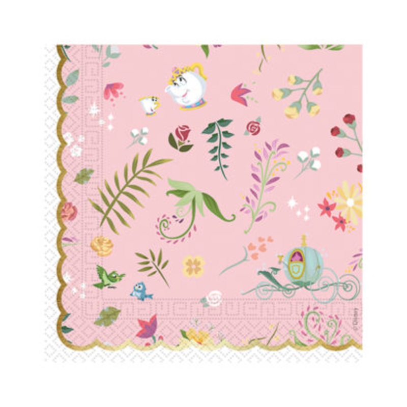 20 Charming Princess napkins 33cm