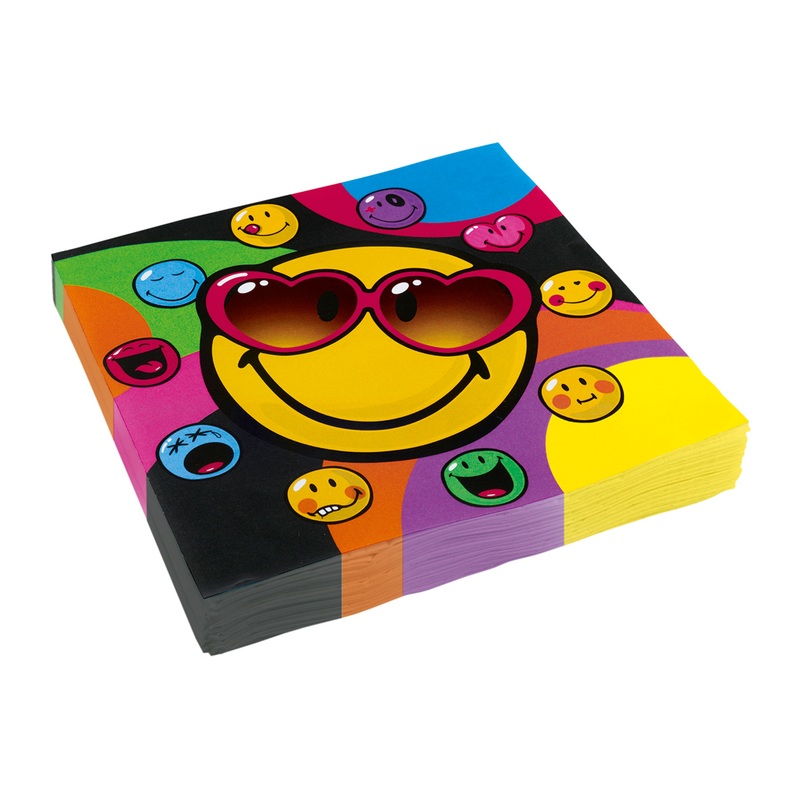 20 napkins Smiley World