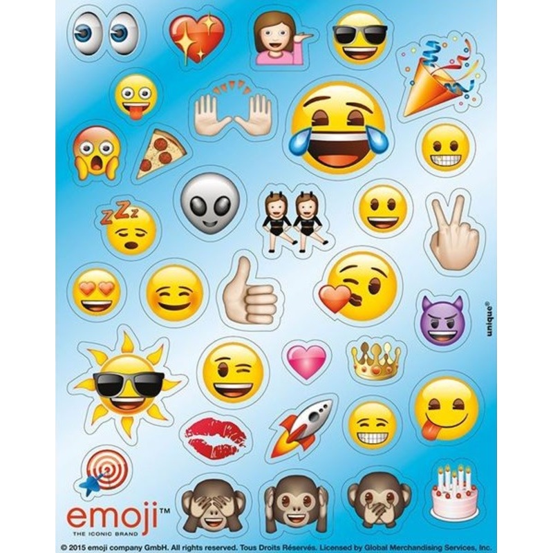 4 emoji parade sticker sheets