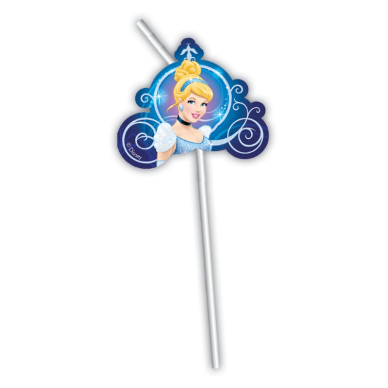 6 Cinderellas Mrchennacht Flexi straws 24cm