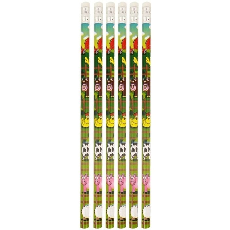 6 farm pencils