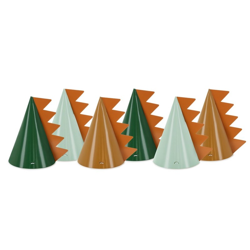 6 Party Hats - Jurassic Party