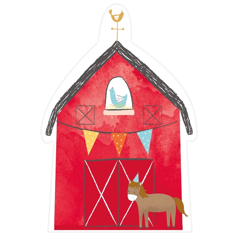 8 Happy Farm Life invitation cards