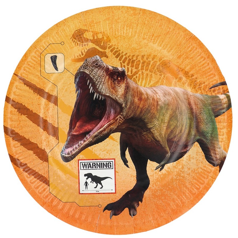 8 plates World of Dinosaurs 23cm