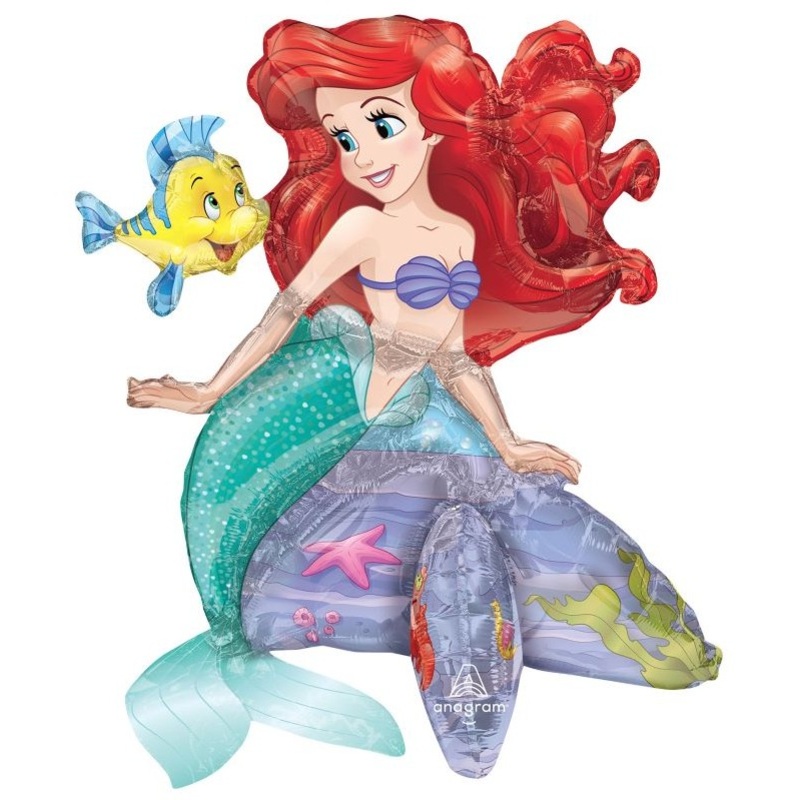 Arielle and Fabius foil balloon standing