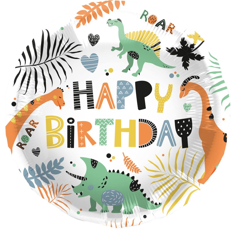 Dino gang foil balloon 45cm