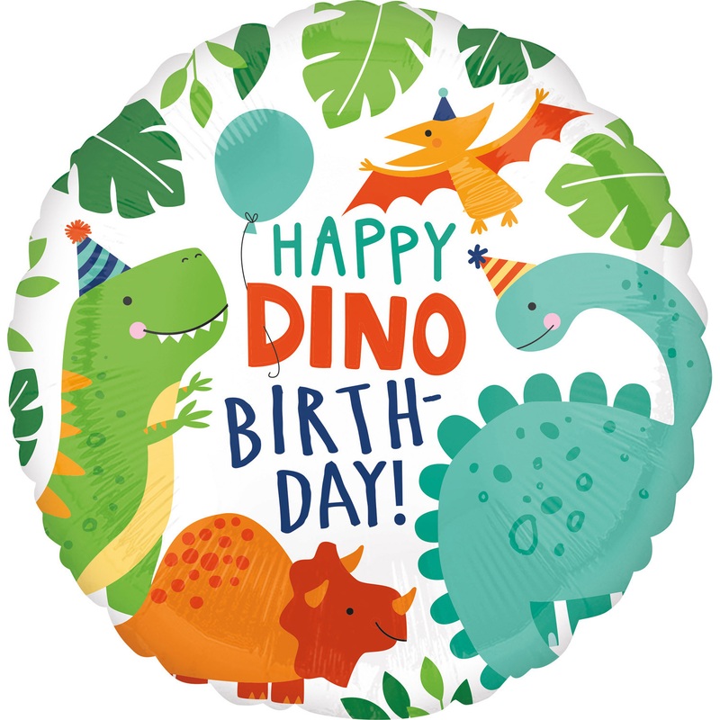 Dino Mania foil balloon 45cm