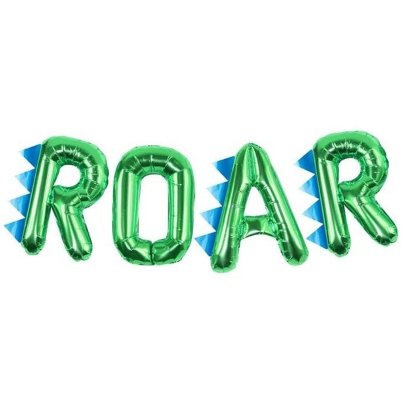 Dino Roar foil balloon garland