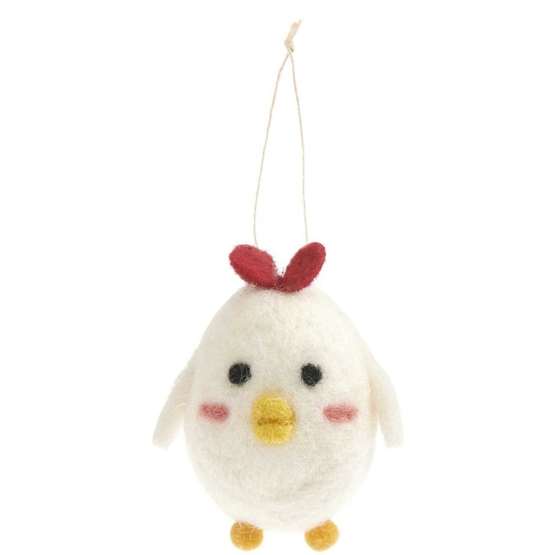 Easter chick pendant made of felt