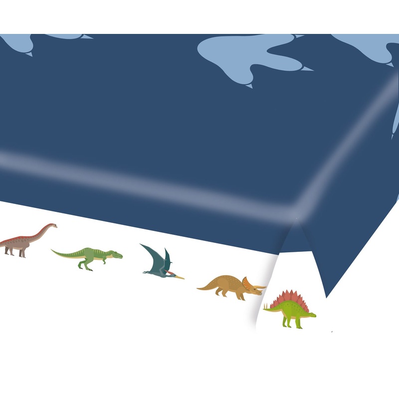 Happy Dinosaur Paper Tablecloth 1.75m x 1.15m