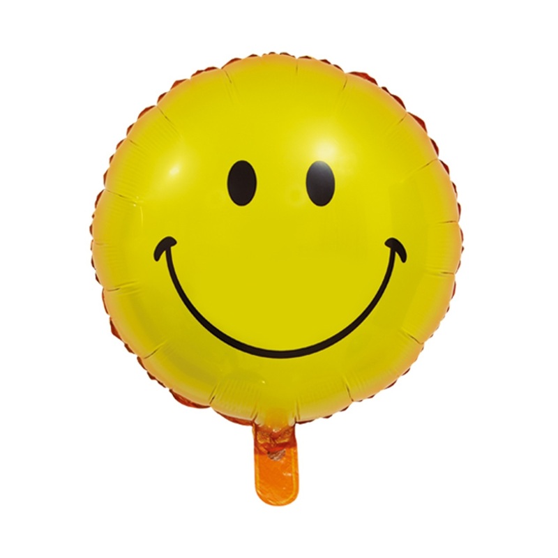 Happy smiley foil balloon 45cm