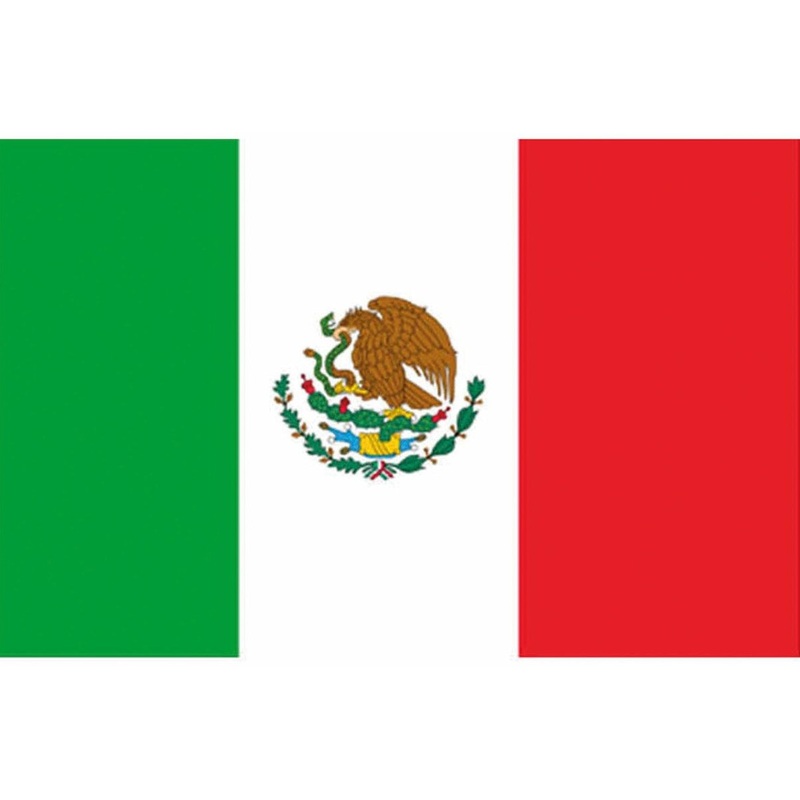 Mexico Fan Flag 90 x 150cm