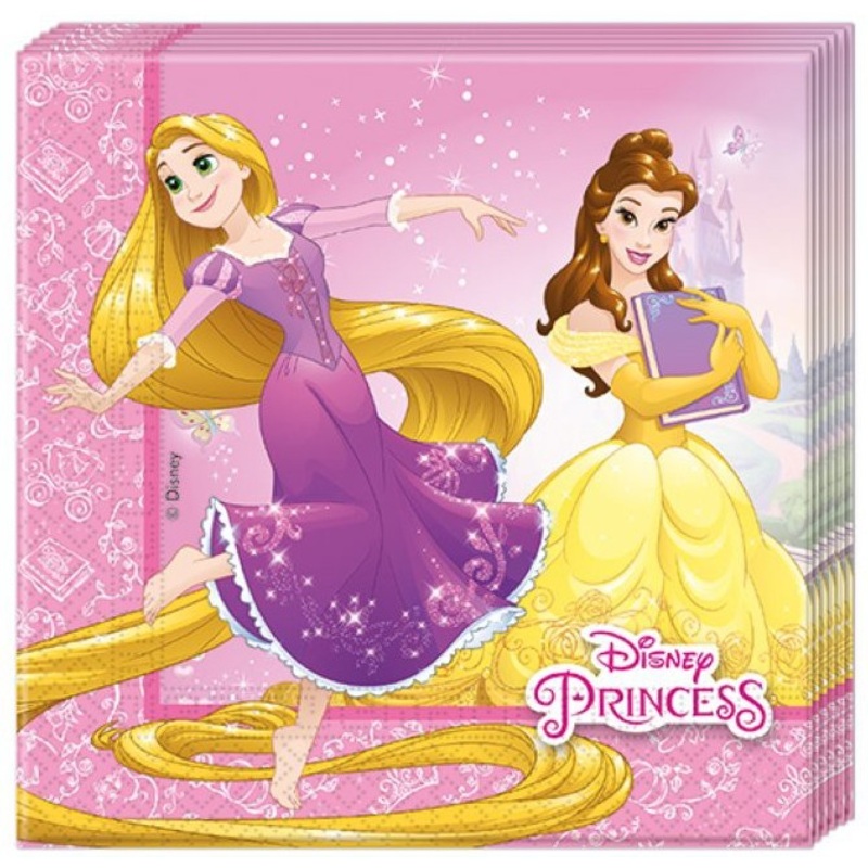 Princess Heart Strong 20 napkins 33x33cm