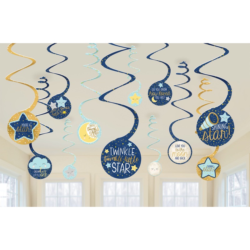 12 Twinkle Little Star decorative spirals