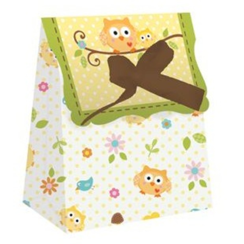 12 Woodland baby shower gift bags