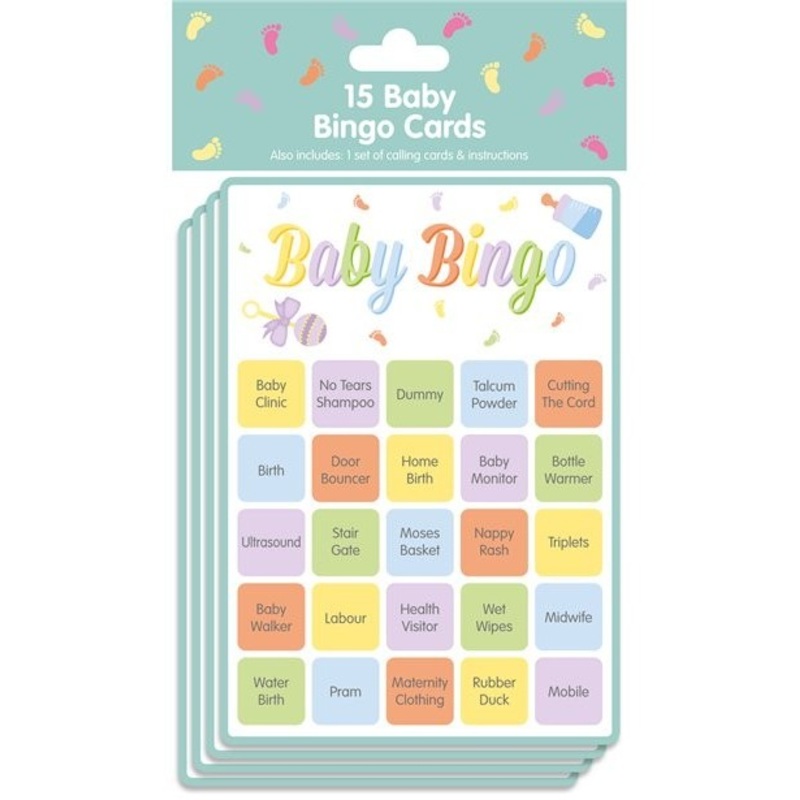 15 baby bingo playing cards