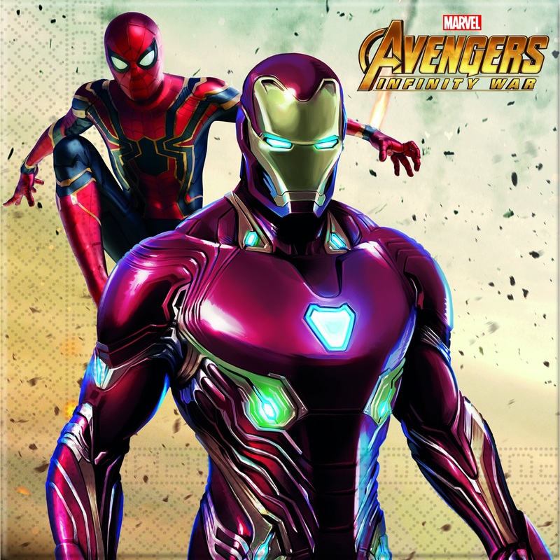 20 Avengers War napkins 33cm