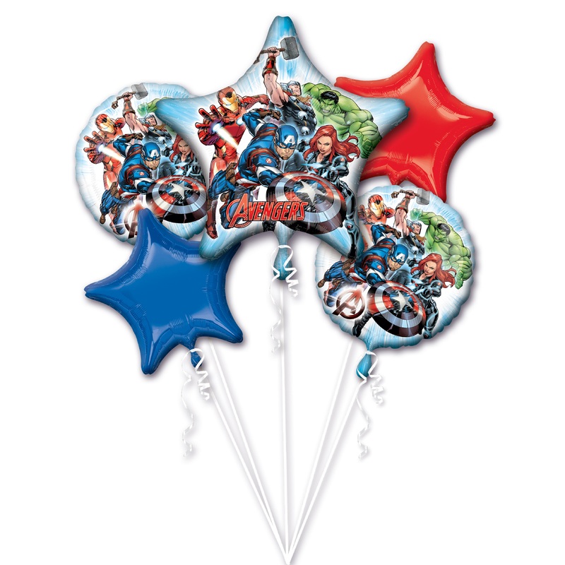 5 foil balloons Marvel's Avengers