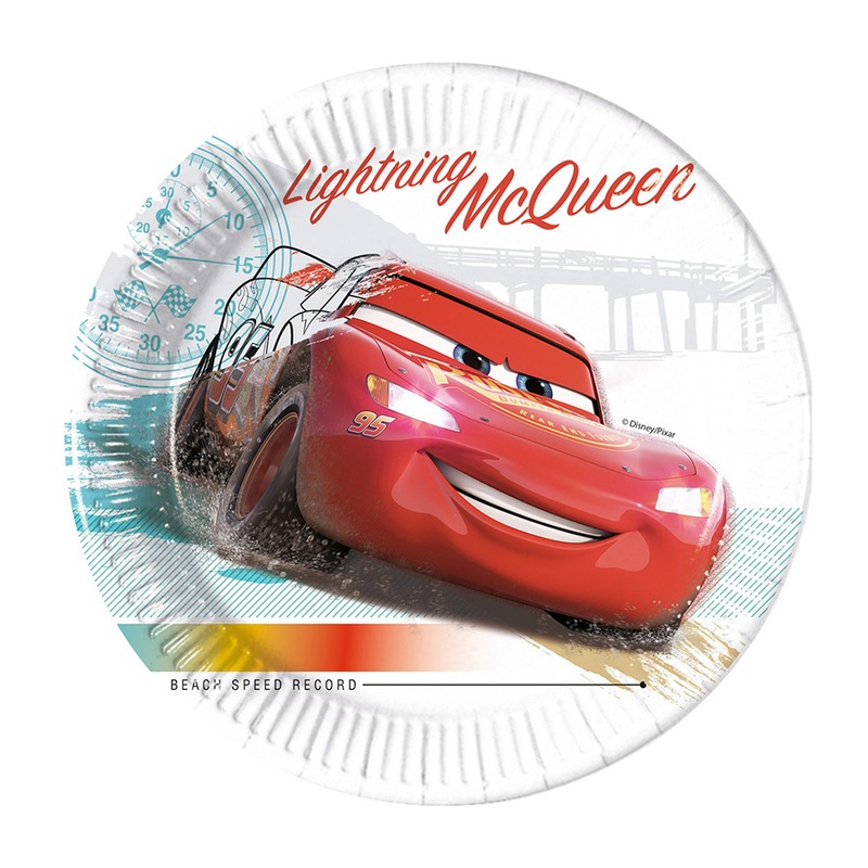 8 Cars High Speed paper plates 20cm compostable