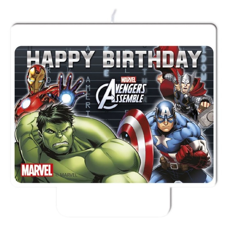 Avengers superhero cake candle