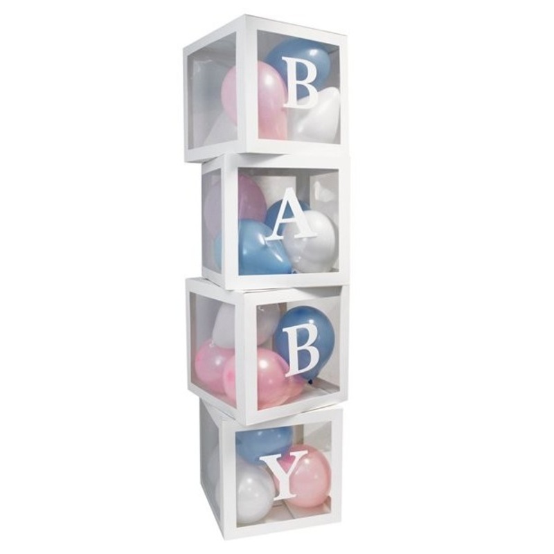 Baby balloon deco boxes