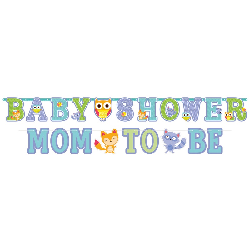 Baby Shower Mom To Be Garland Adorable Forest Animals