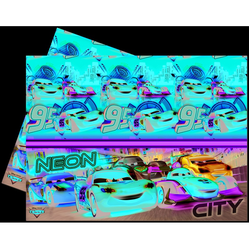 Cars Neon City tablecloth 120 x 180cm
