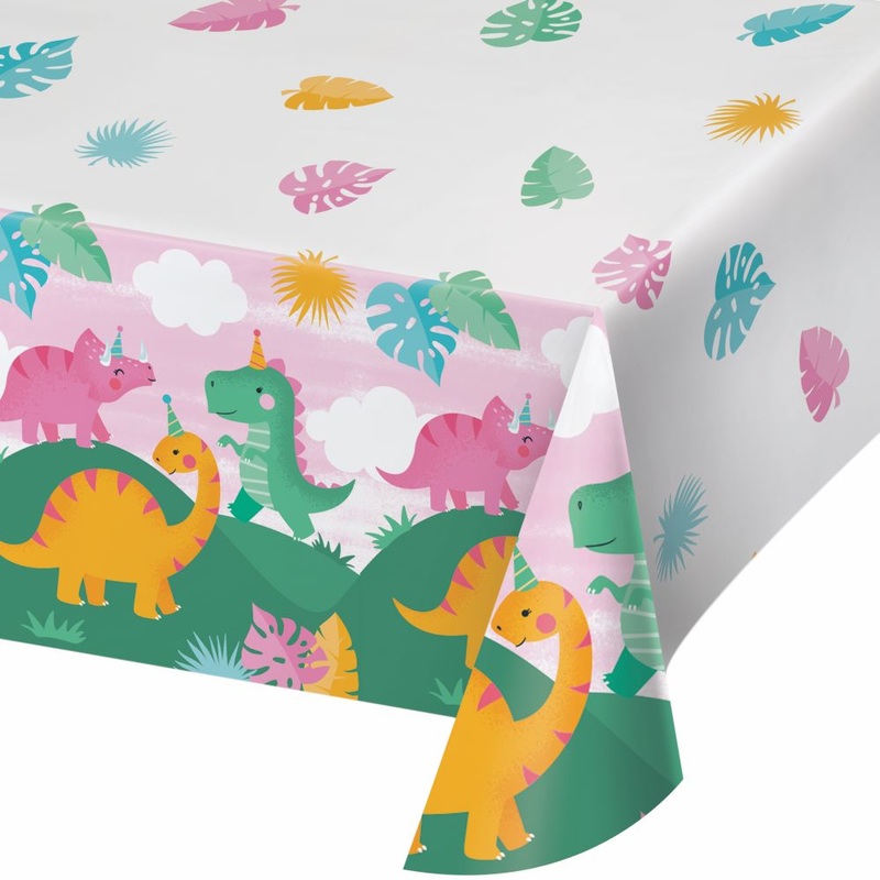 Dino Girls tablecloth 1.37m x 2.59m