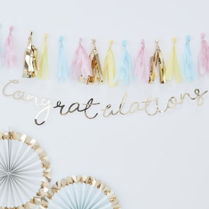 Hooray Congratulations Garland 1.5m