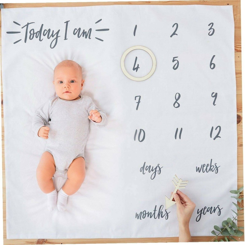 Oh baby milestone age blanket 3-piece