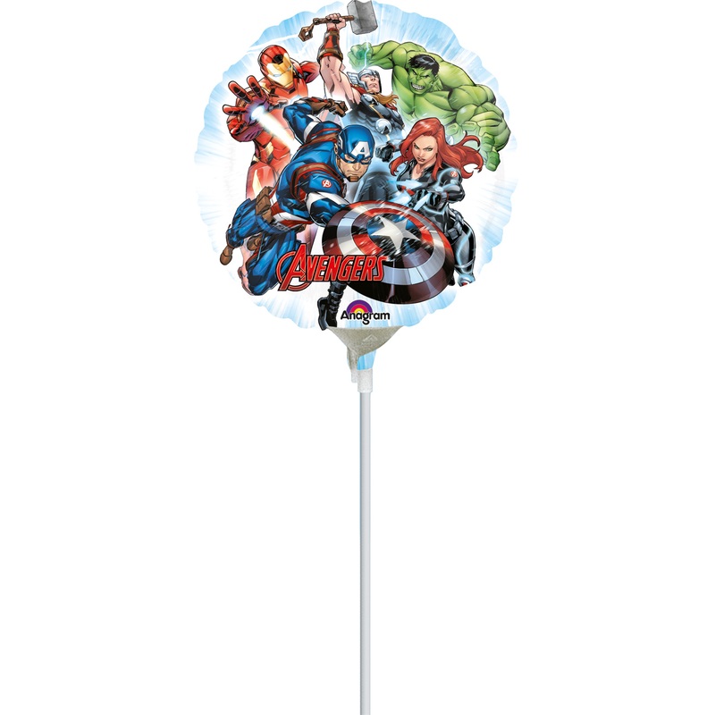 Rod balloon Avengers superhero crew round