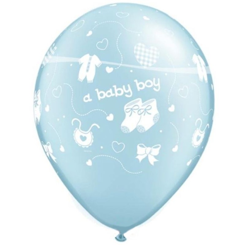 100 baby boy balloons