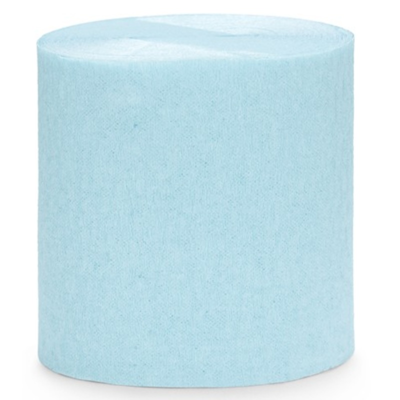 10m crepe paper ice blue 4 parts
