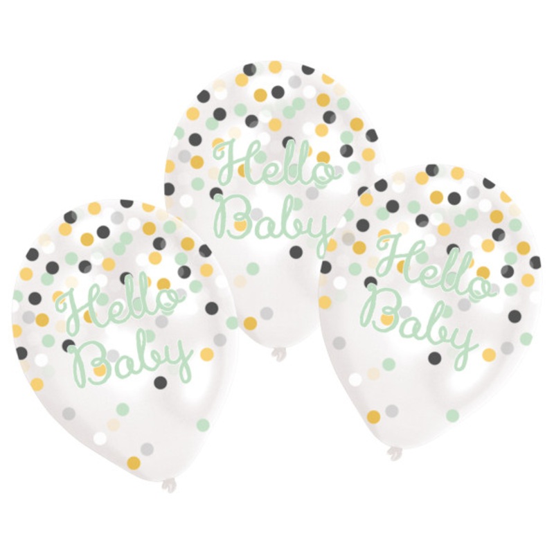 6 little treasure balloons 28cm