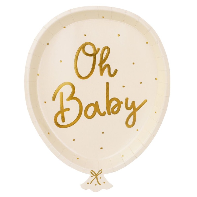 6 Oh Baby Plates 17.5-22cm