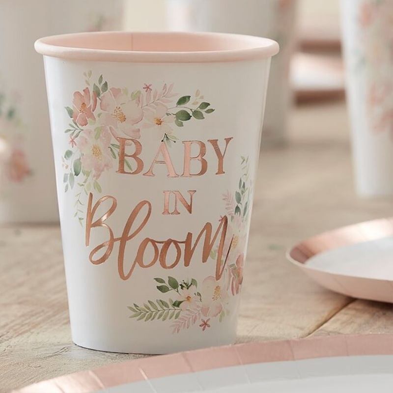 8 Little Darling paper cups 266ml