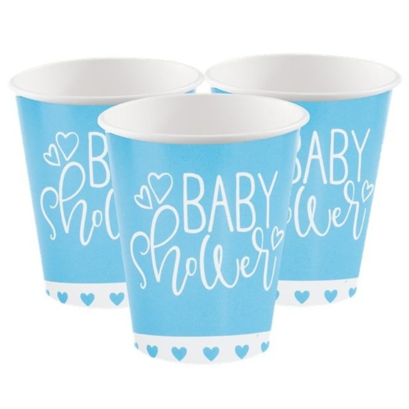 8 Lovely Baby Shower Paper Cups 266ml