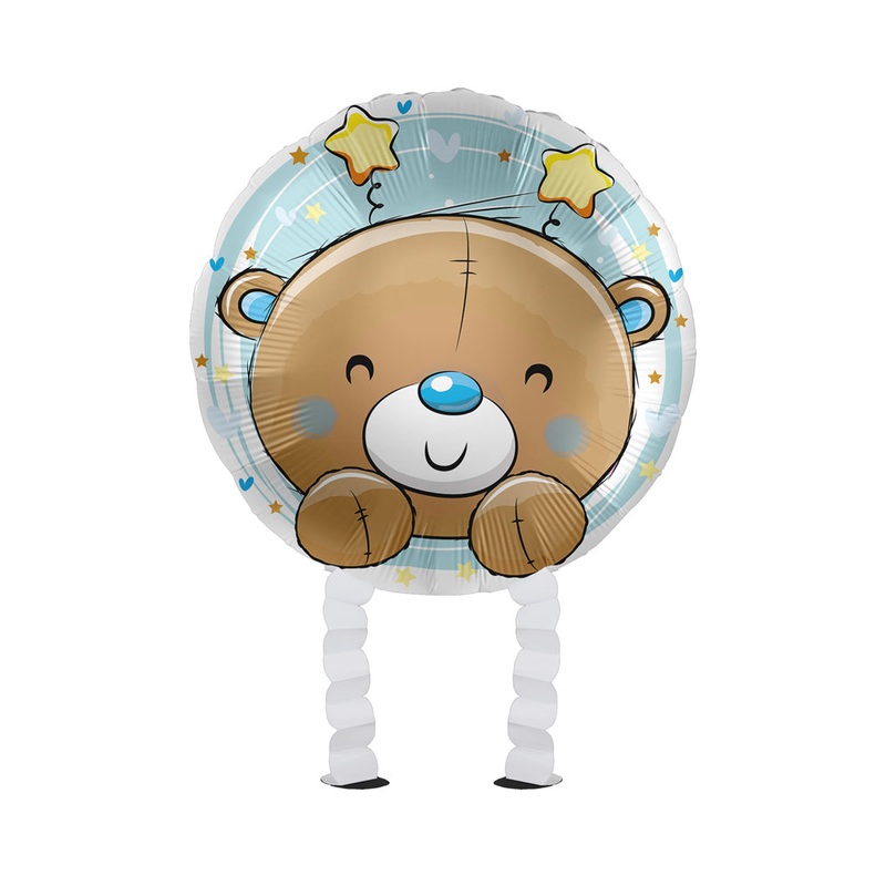 Baby Boy Bear Airwalker Foil Bllon 43cm