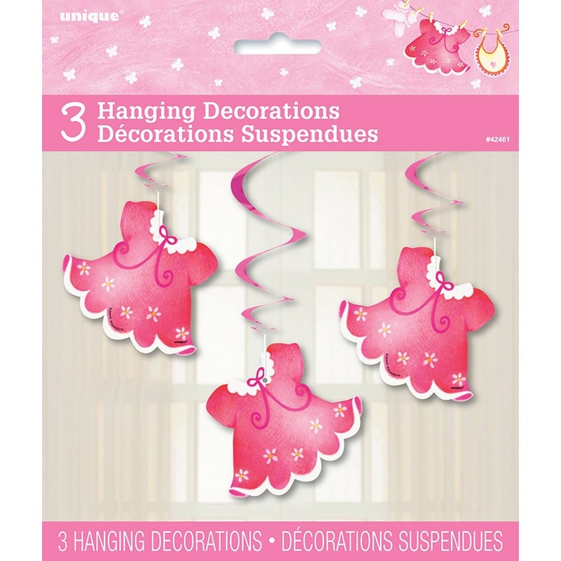 Baby Girl Emilia Swirl Hanging Decoration