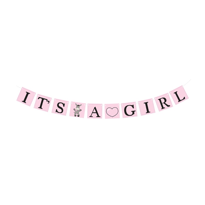 Baby shower donkey garland 170cm