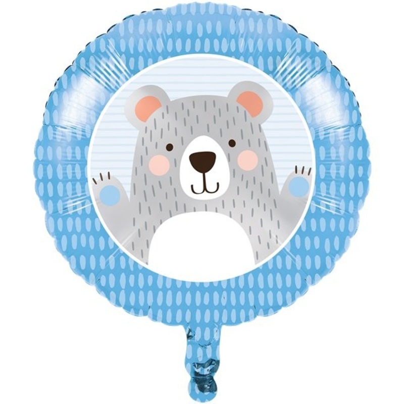 Bear party foil balloon 46cm