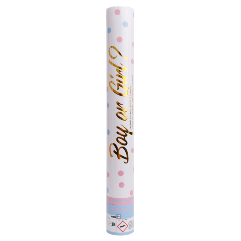 Boy or Girl Confetti Cannon Boy 40cm