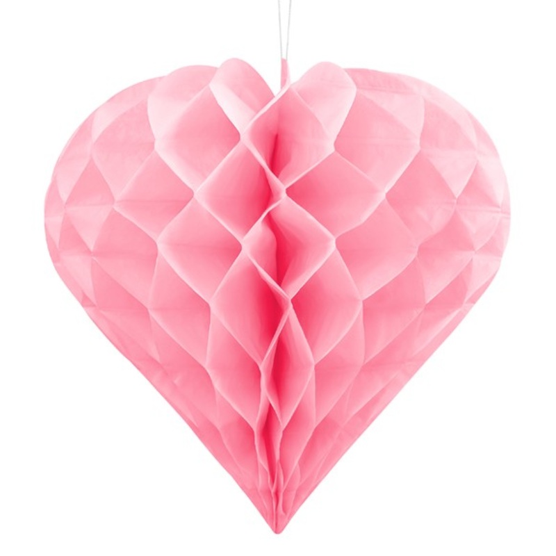 Diamond honeycomb ball light pink 30cm
