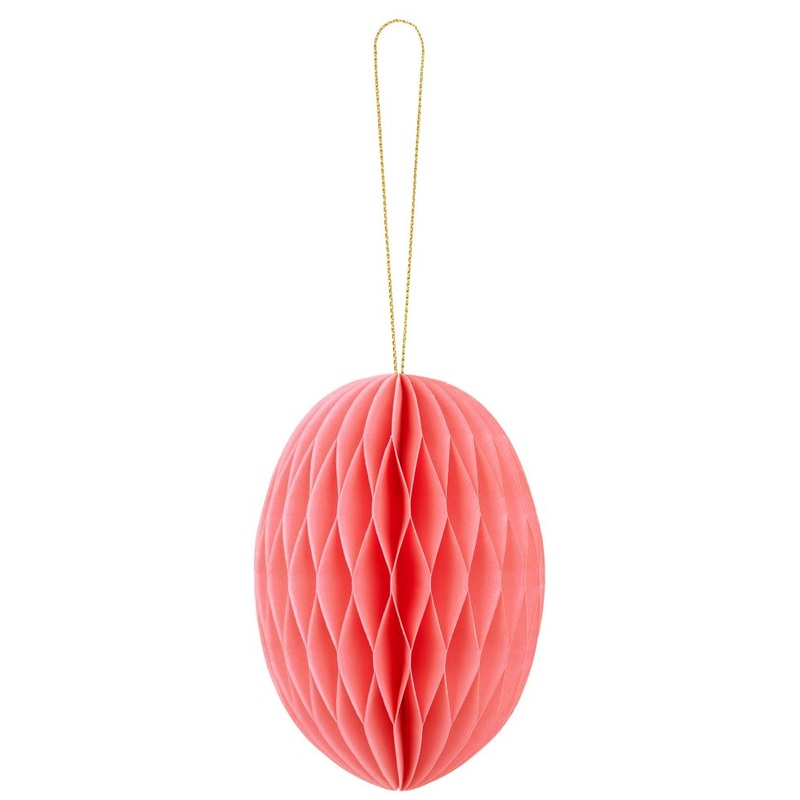 Honeycomb ball Easter egg pink 12cm