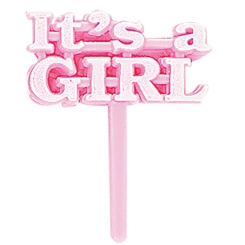 Hurray a girl cake decoration