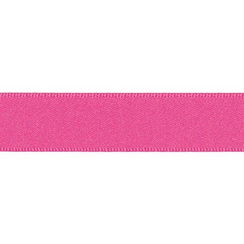 Pink satin cake frill 1m