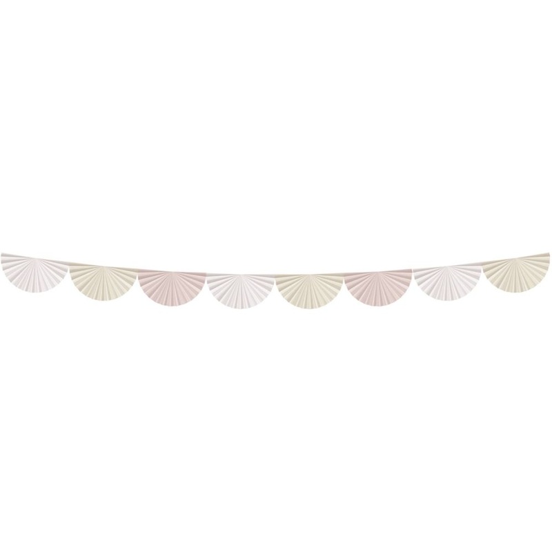 Soft Powder fan garland 4m