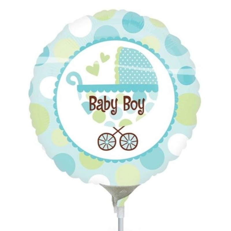 Stick balloon baby boy stroller